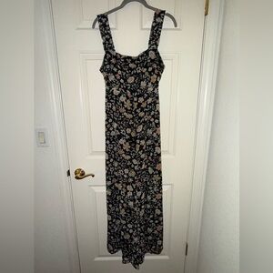 Sadie and Sage Floral Black Jumpsuit
